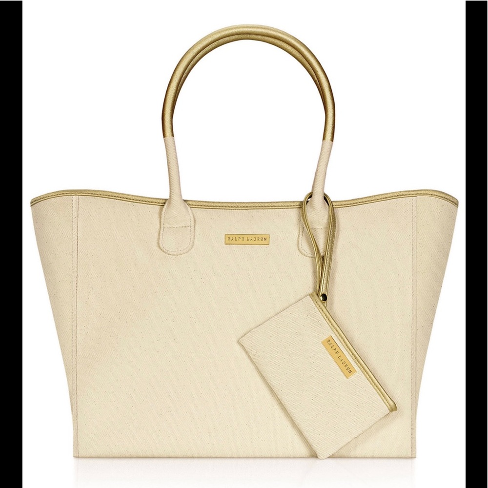 NWT RALPH LAUREN Women’s Fragrances Tote Bag With Pouch